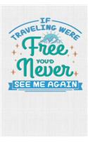 If Traveling Were Free You'd Never See Me Again: Keep track of travel adventures with - What if Something Happens Info, Itinerary, Airline Info, Photos, Packing Lists, Preparation, What To See, Wha(5 Travel)