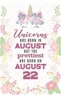 Unicorns Are Born In August But The Prettiest Are Born On August 22