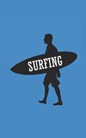 Surfing: Surfing Notebook Surfer Notizbuch Surf Planer Journal 6x9 kariert karo squared