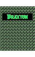 120 Page Handwriting Practice Book with Green Alien Cover Braxton
