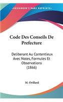 Code Des Conseils De Prefecture