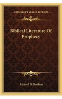 Biblical Literature Of Prophecy
