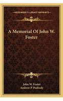 Memorial of John W. Foster