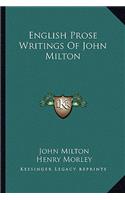 English Prose Writings of John Milton