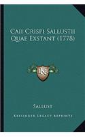 Caii Crispi Sallustii Quae Exstant (1778)