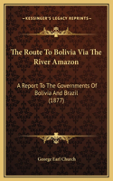 Route To Bolivia Via The River Amazon: A Report To The Governments Of Bolivia And Brazil (1877)