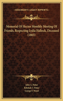 Memorial Of Hector Monthly Meeting Of Friends, Respecting Lydia Hallock, Deceased (1865)