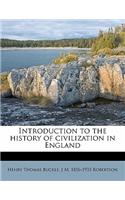 Introduction to the History of Civilization in England