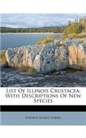 List Of Illinois Crustacea