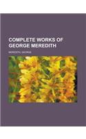 Complete Works of George Meredith: (English)
