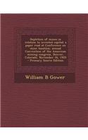 Depletion of Mines in Relation to Invested Capital; A Paper Read at Conference on Mine Taxation, Annual Convention of the American Mining Congress, De