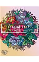 Magnificent Design Flower Anti Stress Adults Coloring Book