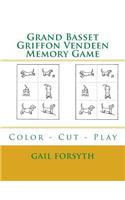 Grand Basset Griffon Vendeen Memory Game: Color - Cut - Play