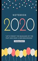Notebook 2020 "Composition Book let's forget the baggages of the past and make a new beginning" - Shehbaz Sharif