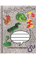 Composition Notebook: Boys Snakes Composition Notebook -- Exericse Work Copy Book School Home College Kids