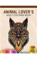 Animal Lover's Adult Coloring Book