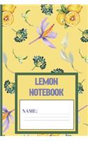 Lemon Notebook: Lemon gifts for women, men, kids, and teens: cute & elegant Buff blank Lined notebook/Journal to write in