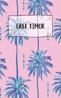 East Timor: Dotted Travel Diary Notebook or Journey Dotted Grid Journal - Holiday Trip Pocketbook for Men and Women with Dots