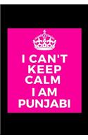 I Can't Keep Calm I Am Punjabi: - Funny Lined Journal Notebook for Her Him Bestie Friend Partner, Office Colleague Coworker Boss - Unique Birthday Present, Christmas Xmas Gift Occa