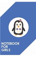 Notebook for Girls: Dotted Journal with Penguin with bikini Design - Cool Gift for a friend or family who loves fashion presents! - 6x9" - 180 White dotted pages - You 