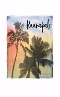 Kaanapali: Maui Hawaiian Christmas Notebook With Lined College Ruled Paper For Taking Notes. Stylish Tropical Travel Journal Diary 6 x 9 Inch Soft Cover. For H