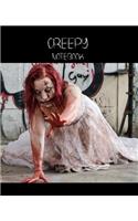 Creepy Notebook Collection: Looking for the perfect CREEPY or HORROR themed Notebook/Composition Book for yourself or for a friend. Try our new collection of Creepy Notebooks f