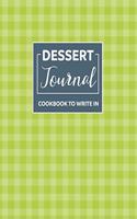 Dessert recipe book to write in