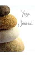 Yoga Journal: 4 Week Yoga Planner - Mindfulness Journal - B&w Interior - Large Cairn