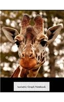 Isometric Graph Notebook: Giraffe 3D Graph Paper Notebook - 8.5 X 11 - 150 Pages (75 Sheets). Glossy Cover.