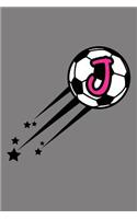 J Monogram Initial Soccer Journal