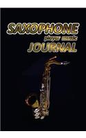 Saxophone Player Music Journal: Music Blank Sheets Notebook for Musicians and Songwriters.(10 Awesome Music Notebooks)