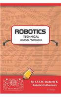 Robotics Technical Journal Notebook - For Stem Students & Robotics Enthusiasts: Build Ideas, Code Plans, Parts List, Troubleshooting Notes, Competition Results, Meeting Minutes, Red Do Plain