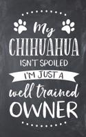 My Chihuahua Isn't Spoiled I'm Just a Well Trained Owner