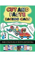 Preschool Scissor Practice (Cut and paste - Racing Cars): This book comes with collection of downloadable PDF books that will help your child make an excellent start to his/her education. Books are designed