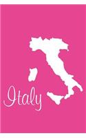 Italy - Fuchsia Blank Notebook