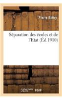 Séparation Des Écoles Et de l'Etat