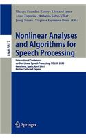 Nonlinear Analyses and Algorithms for Speech Processing