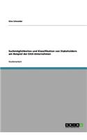 Suchmöglichkeiten und Klassifikation von Stakeholdern am Beispiel der DAX-Unternehmen: (German)