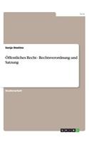 Öffentliches Recht - Rechtsverordnung und Satzung