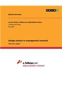 Design science in management research