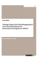 Zulässige Fragen beim Einstellungsgespräch unter Berücksichtigung des Bundesdatenschutzgesetzes (BDSG)