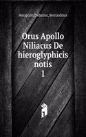 Orus Apollo Niliacus De hieroglyphicis notis