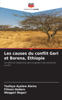 Les causes du conflit Geri et Borena, Éthiopie