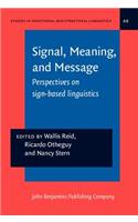 Signal, Meaning and Message
