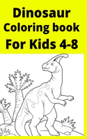 Dinosaur Coloring book For Kids 4-8