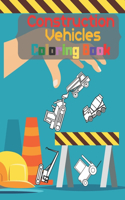Construction Vehicles Coloring Book