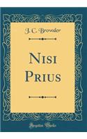 Nisi Prius (Classic Reprint)