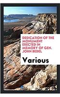 Dedication of the Monument Erected in Memory of Gen. John Bedel