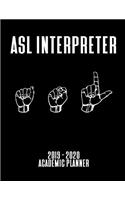 ASL Interpreter 2019 - 2020 Academic Planner