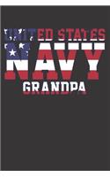 US Navy Grandpa Notebook Journal: US Navy Grandpa Notebook Journal Gift College Ruled 6 x 9 120 Pages